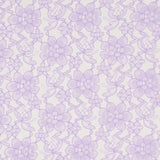 Lilac Floral Raschel Lace Fabric