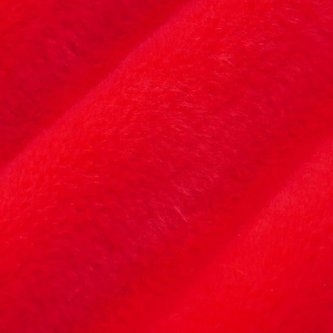 Red Ultra Soft Bunny Minky Fabric