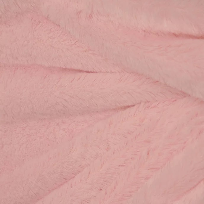 Pink Rich Minky Bear Fabric