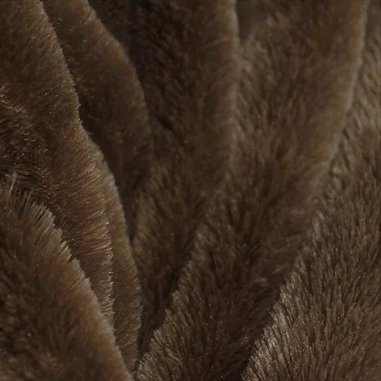 Brown Rich Minky Bear Fabric