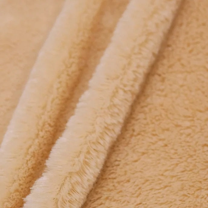 Camel Rich Minky Bear Fabric