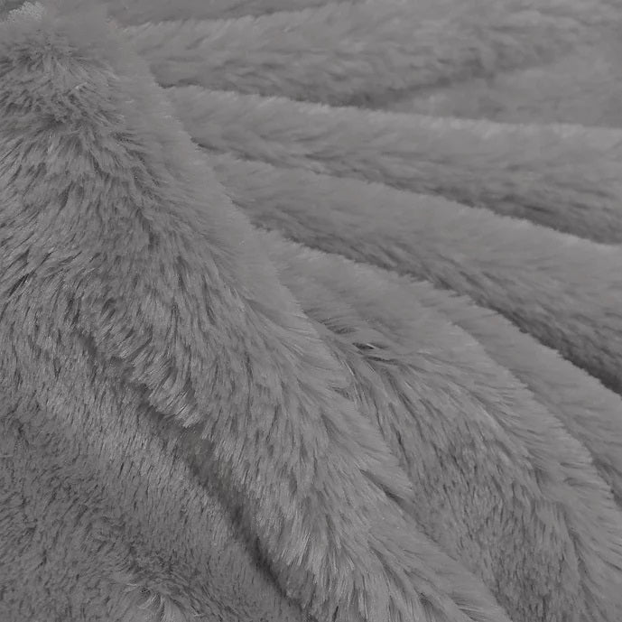 Silver Rich Minky Bear Fabric