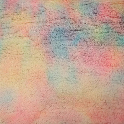 Rainbow Rich Minky Bear Fabric