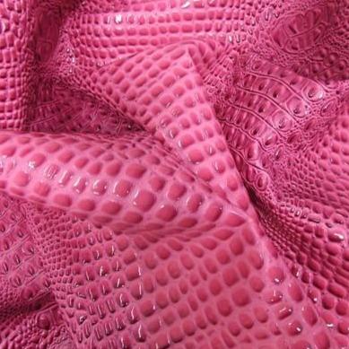 Bubble Gum Keys Gator 3D Embossed Vinyl Fabric