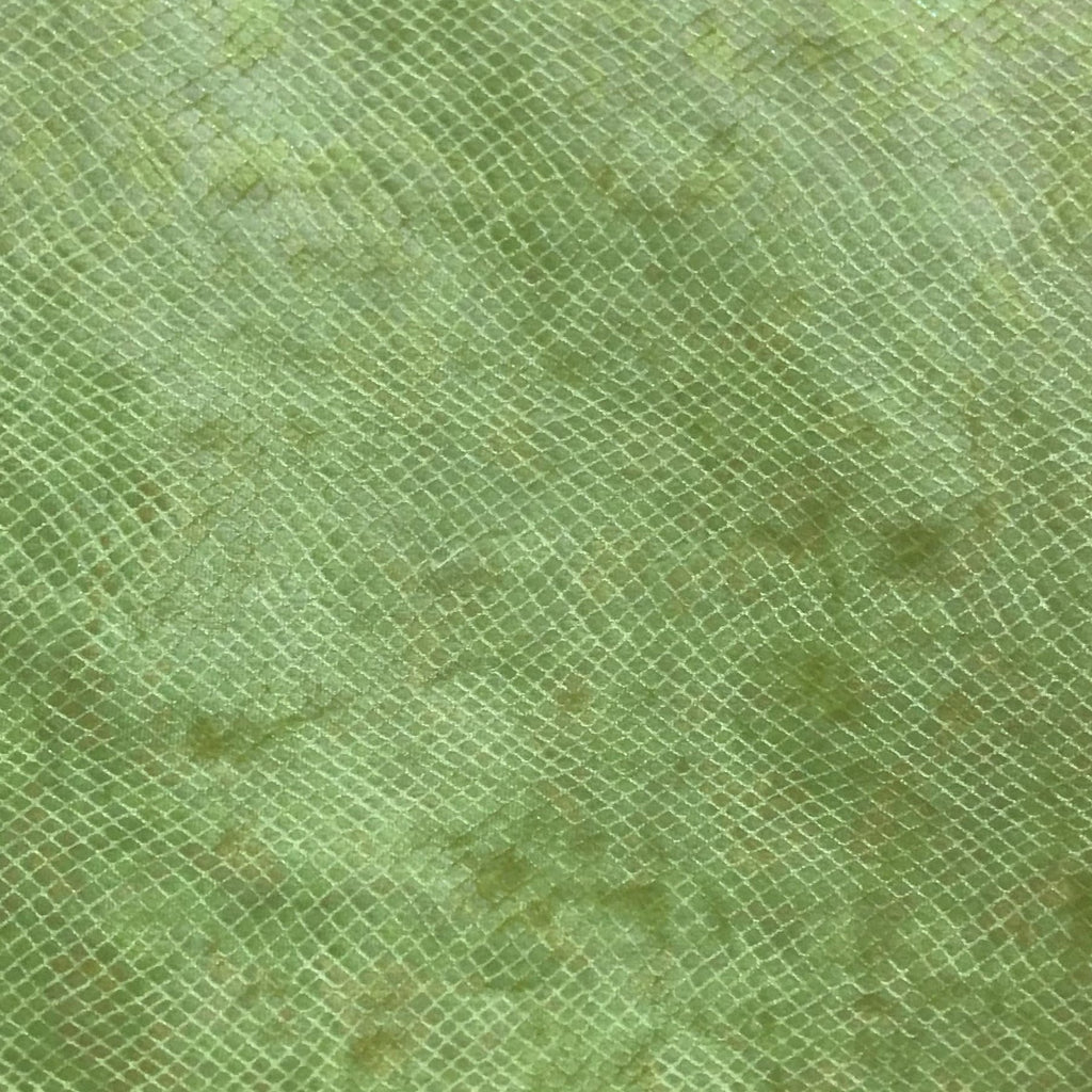 Green Iridescent Holo Foil Spandex