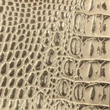 Peach Gold Two Tone Alligator Vinyl Fabric / 40 Yards Roll