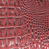 Pink Silver Two Tone Alligator Vinyl Fabric / 40 Yards Roll