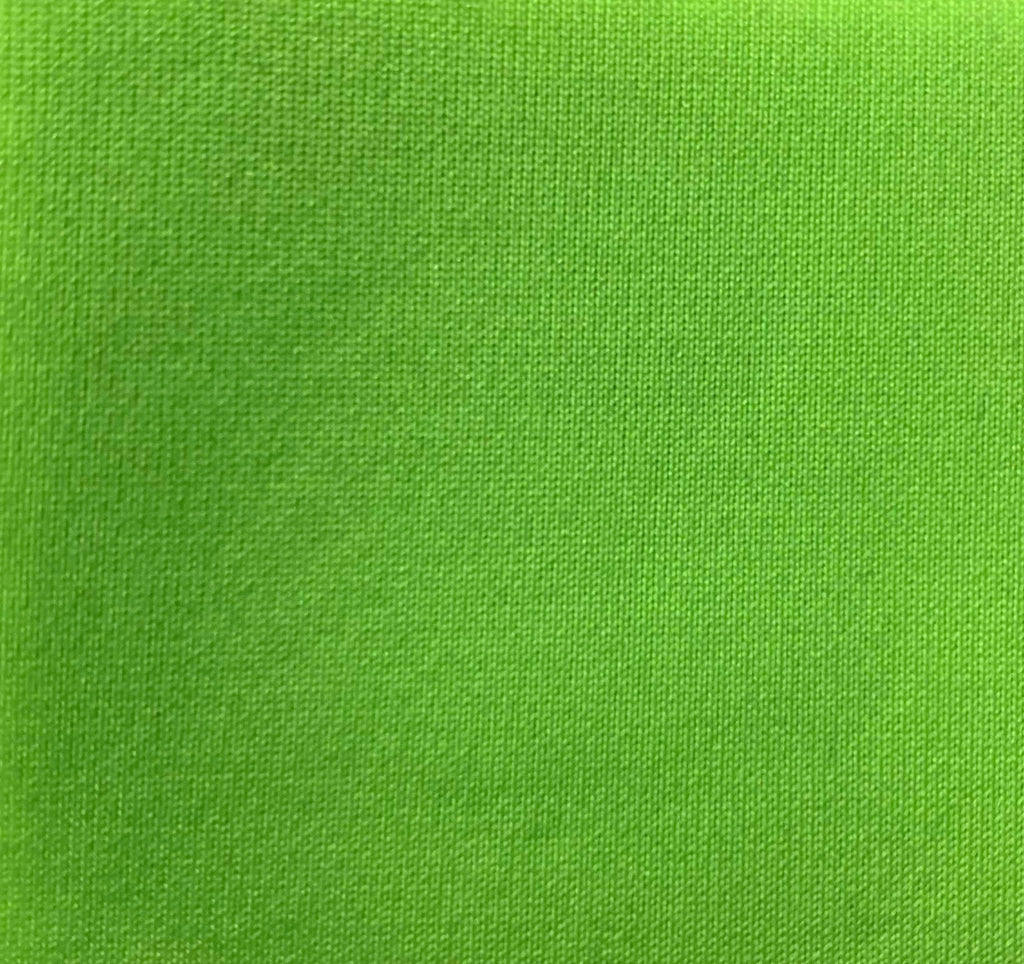 Neon Light Green Super Techno Neoprene Scuba Knit 4-way Stretch Fabric / 50 Yards Roll
