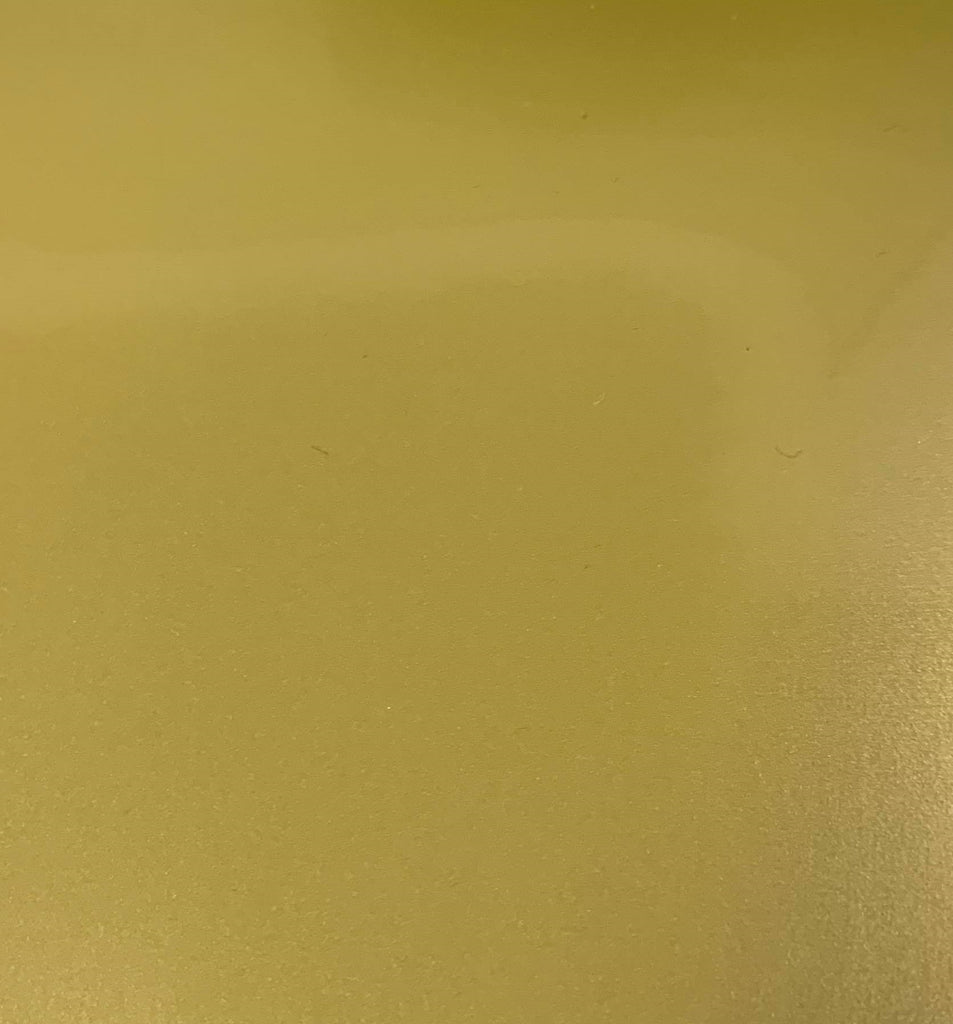 Gold Glossy Faux Leather Upholstery Patent Vinyl Fabric / 40 Yards Roll