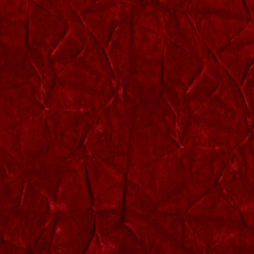 Red Flocking Crushed Velvet Fabric
