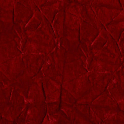 Red Flocking Crushed Velvet Fabric