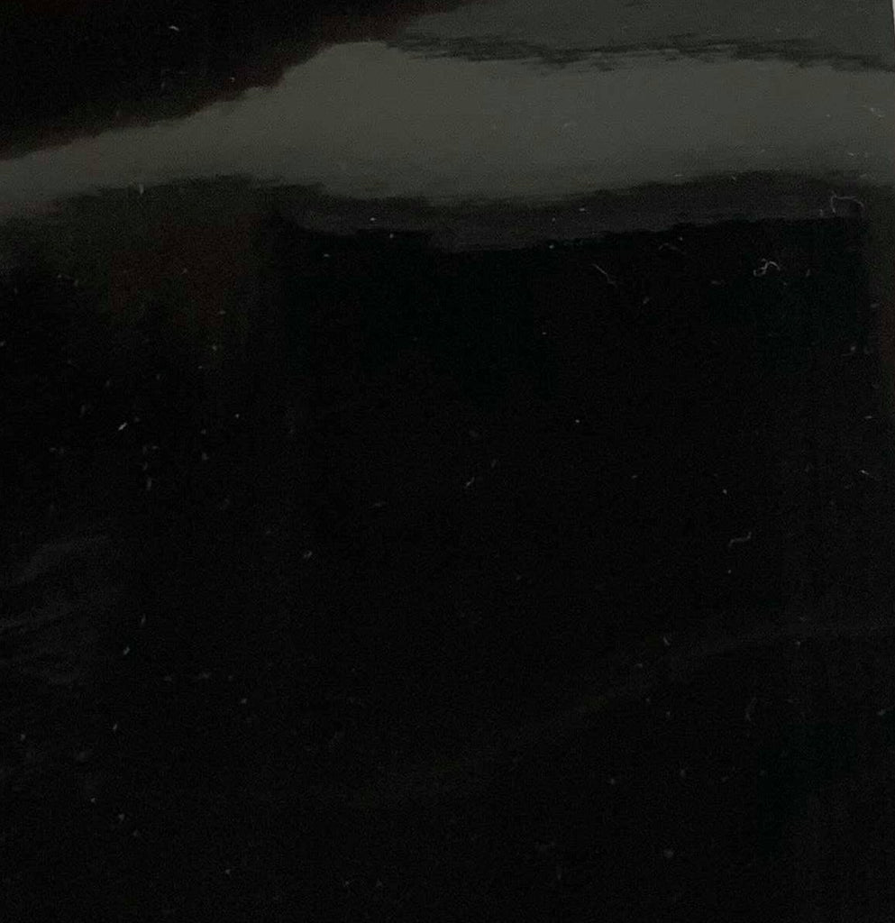 Black Glossy Faux Leather Upholstery Patent Vinyl Fabric / 40 Yards Roll