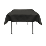 Black Satin Overlay Tablecloth 60" x 60"