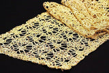 Gold  Chemical lace Table Runners