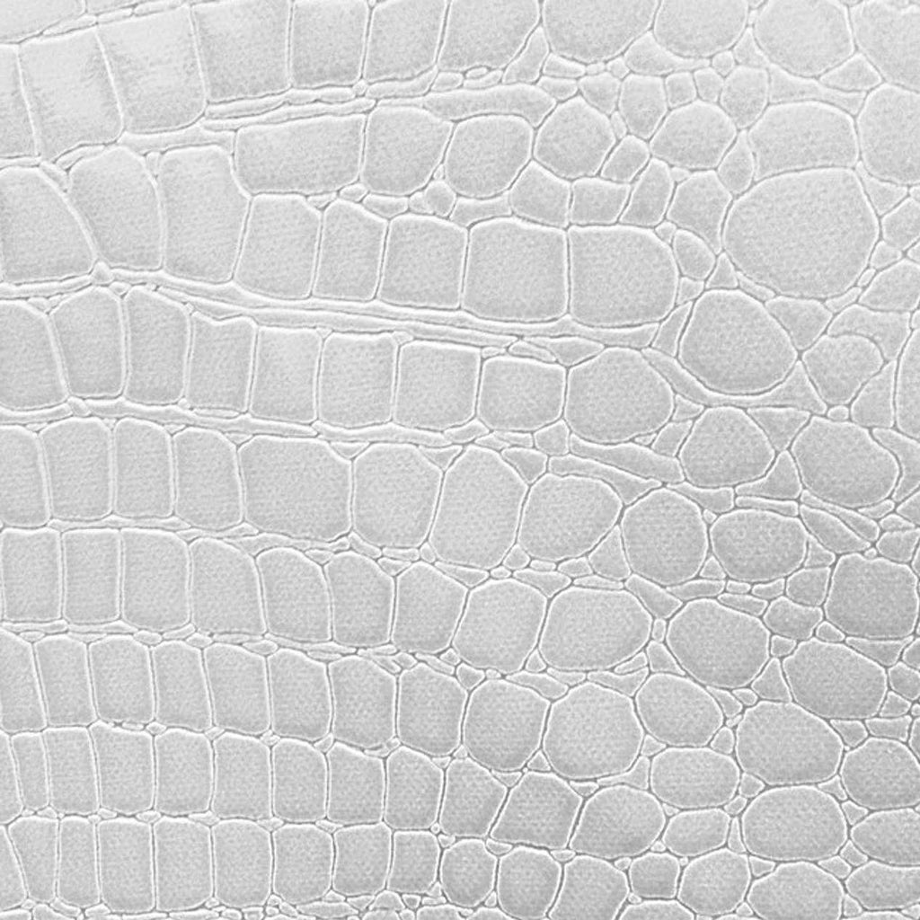 White Vinyl Crocodile, 55" Inches Wide / 40 Yards Roll