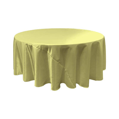 Lime Bridal Satin Round Tablecloth 108