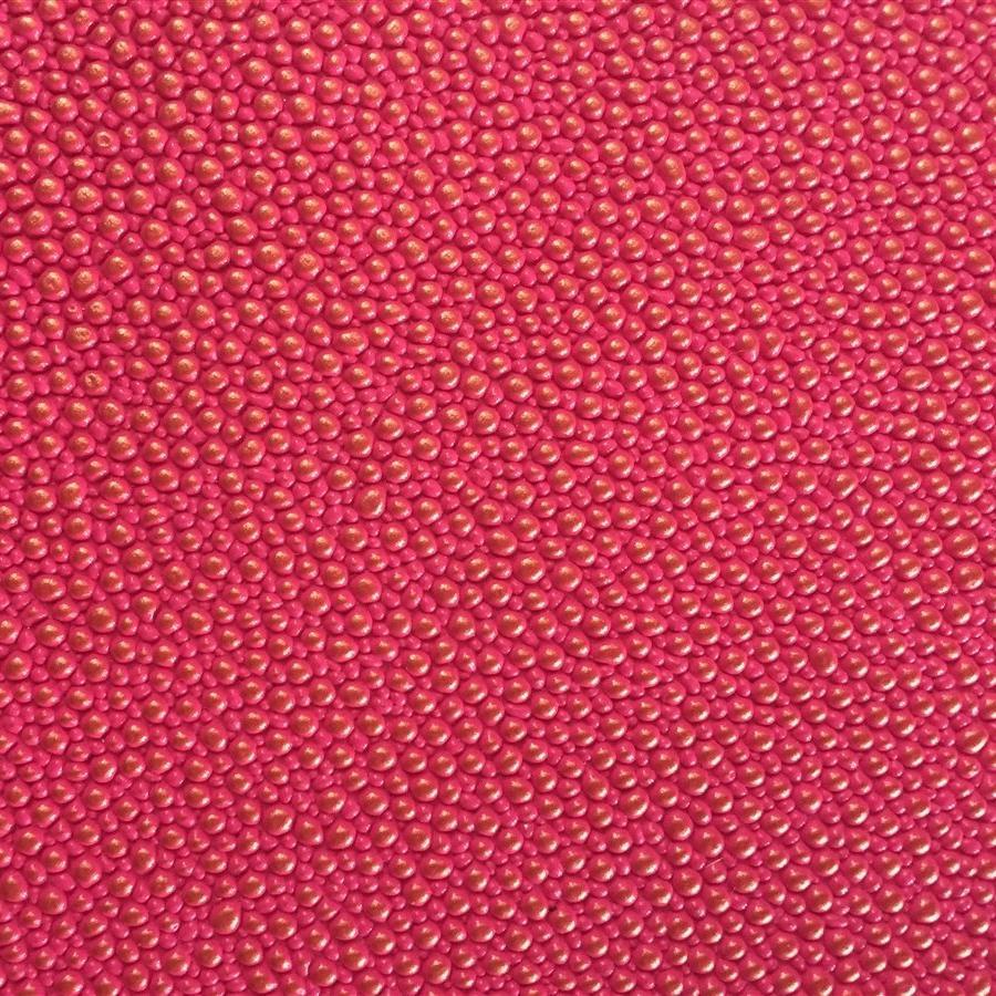 Fuchsia Gold Grain Reptile Embossed Vinyl Fabric / 40 Yards Roll