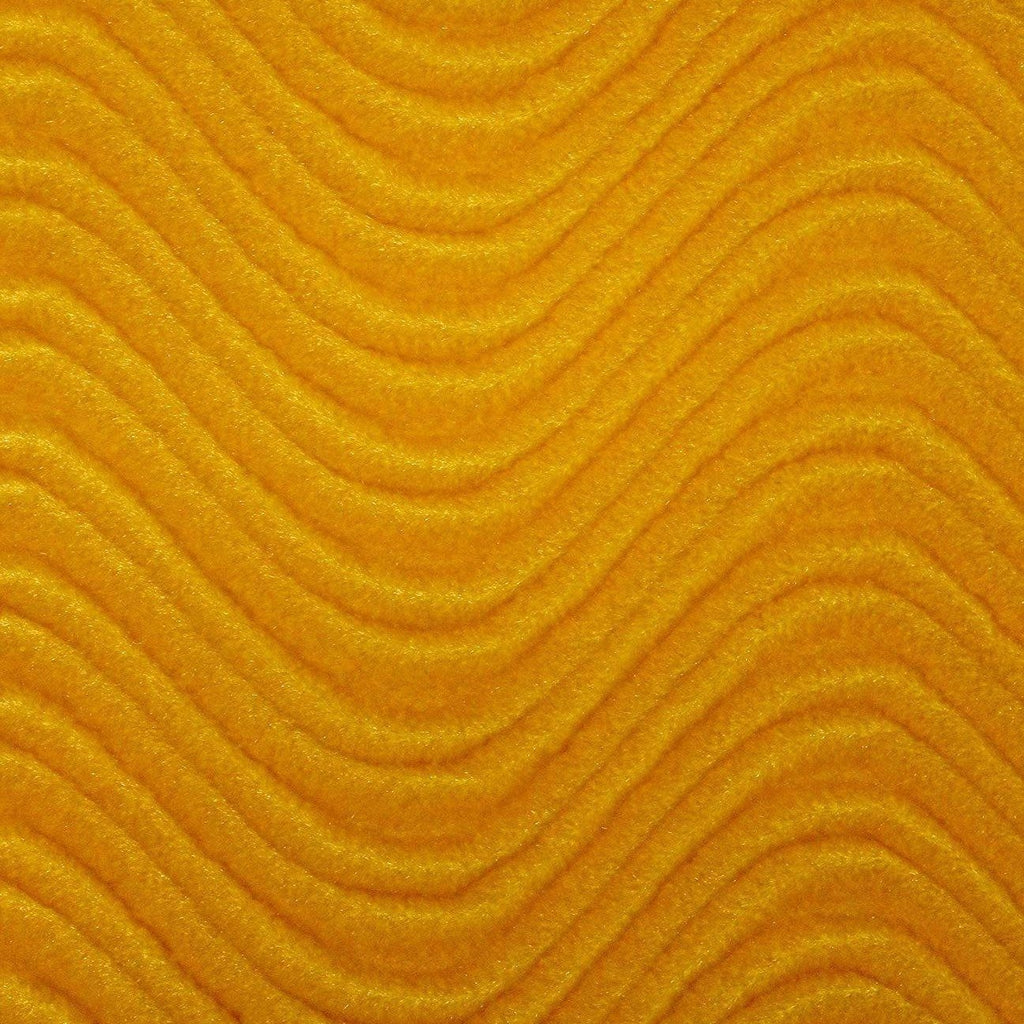 Gold Wave Swirl Flocking Velvet Fabric