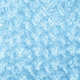 Light Blue Minky Rosebud Fabric