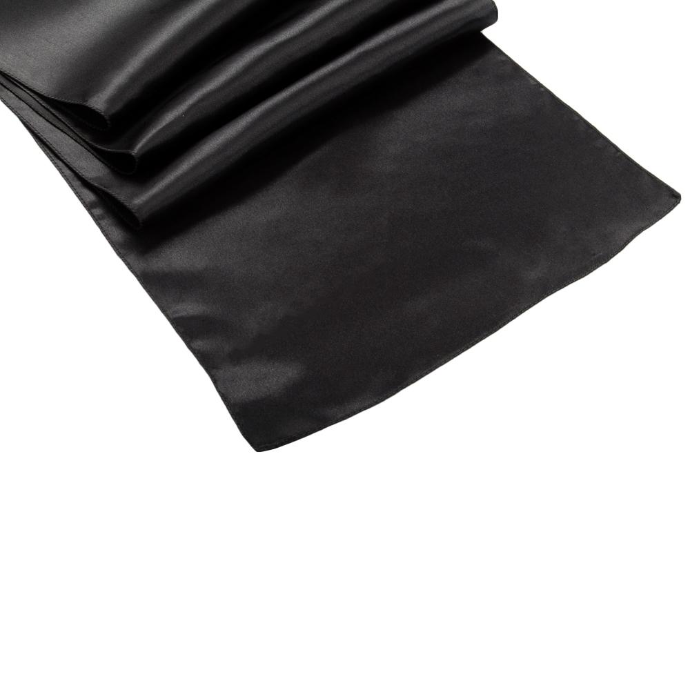 Black Satin Runner