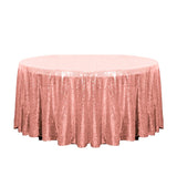 120" Blush Glitz Sequin Round Tablecloth