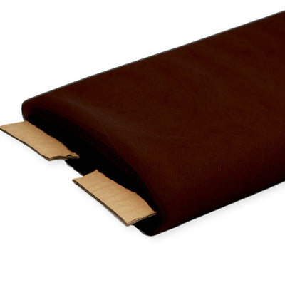 Brown Nylon Tulle Fabric, 54