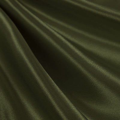 Olive Green Bridal Satin Fabric