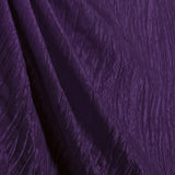 Purple Crushed Taffeta Fabric / 50 Yards Roll