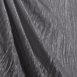 Charcoal Crushed Taffeta Fabric / 50 Yards Roll
