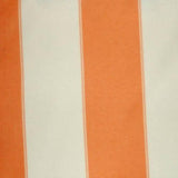 Orange Ivory Stripe Canvas Waterproof Outdoor Fabric