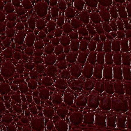 Burgundy Vinyl Crocodile, 55" Inches Wide / 40 Yards Roll