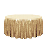 132" Gold Glitz Sequin Round Tablecloth