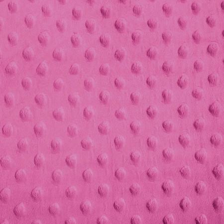 Hot Pink Minky Dimple Dot Fabric