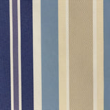 Blue Multi Stripe Canvas Waterproof Outdoor Fabric
