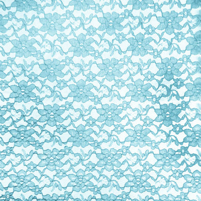 Blue Raschel Lace Fabric