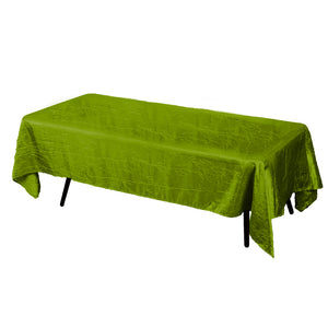 Lime Crinkle Crushed Taffeta Rectangular Tablecloth 60 x 108"