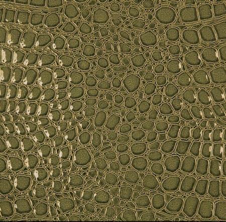Olive Vinyl Crocodile, 55" Inches Wide / 40 Yards Roll