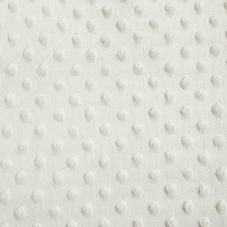Ivory Minky Dimple Dot Fabric