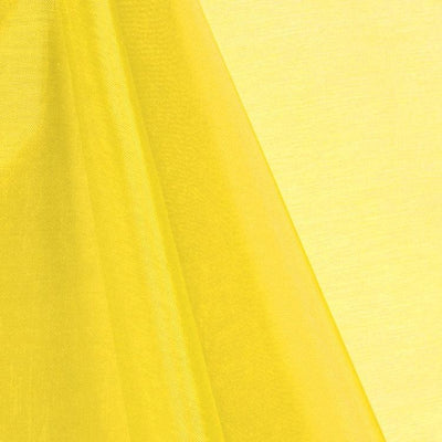 Yellow Mirror Organza Fabric
