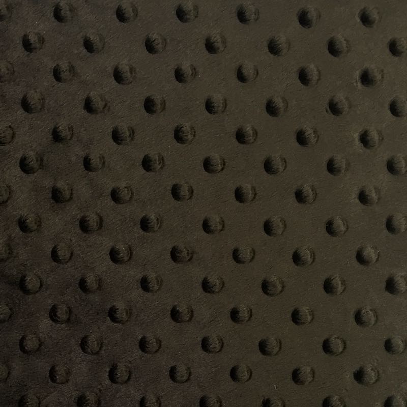 Chocolate Minky Dimple Dot Fabric