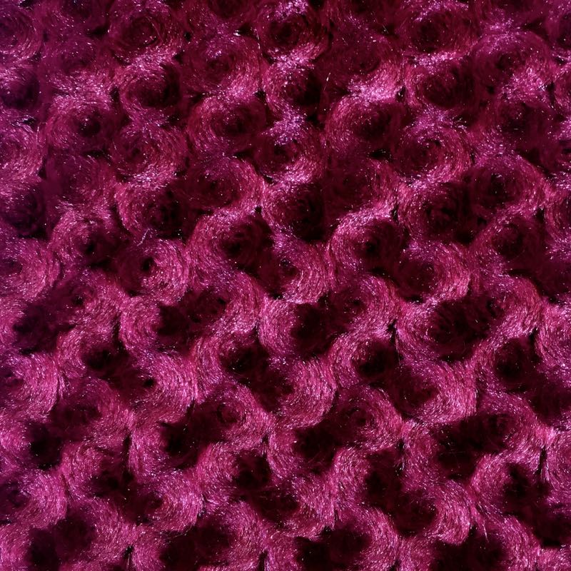 Ruby Minky Rosebud Fabric