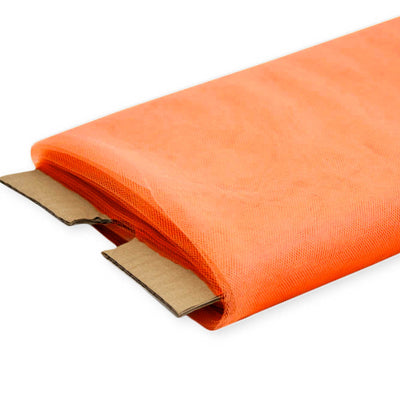 Orange Nylon Tulle Fabric, 54