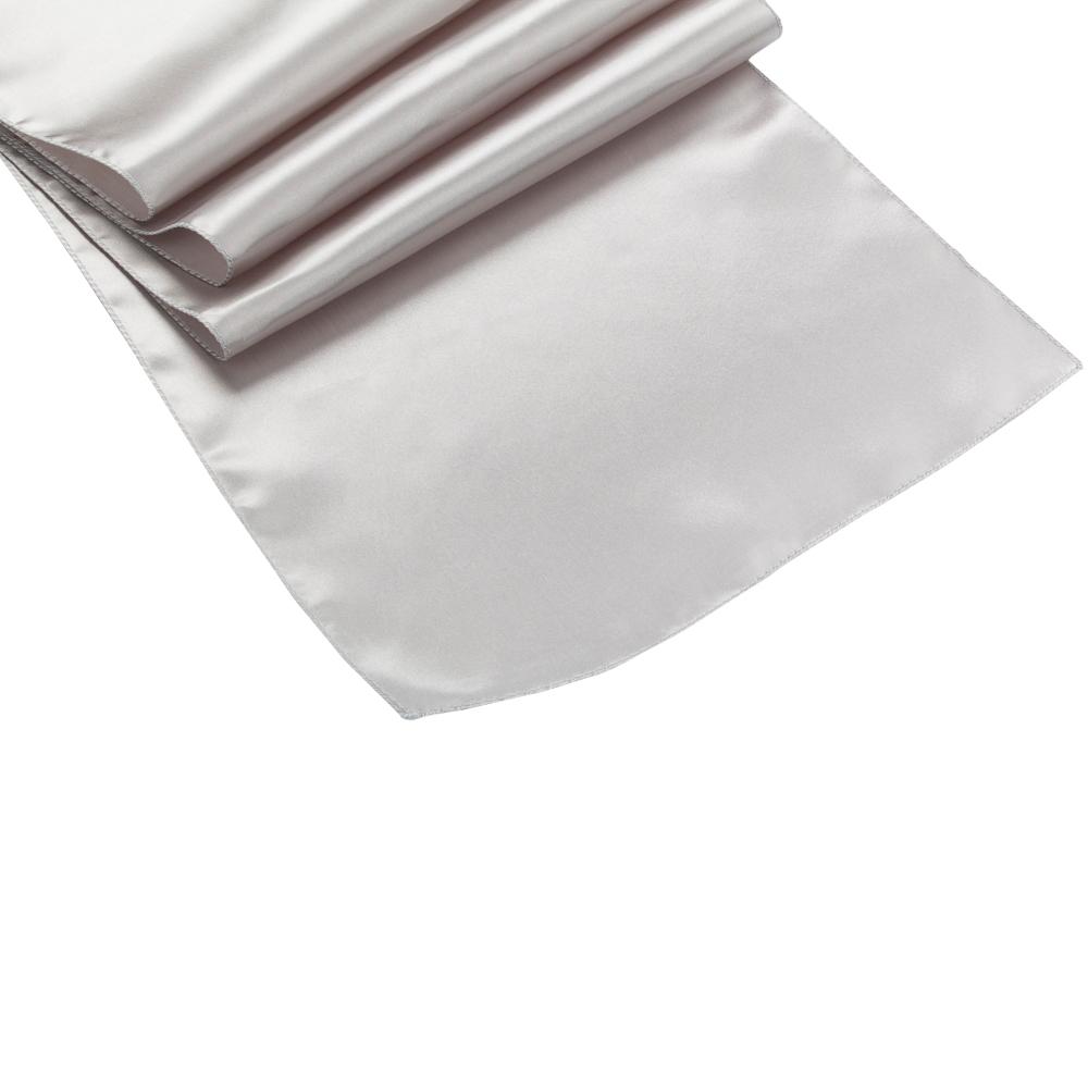 Silver Satin Runner
