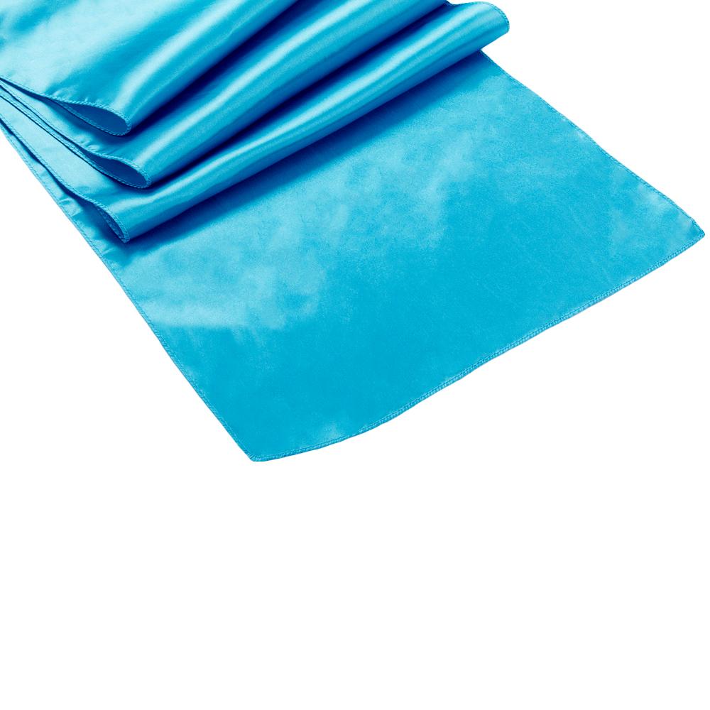 Turquoise Satin Runner