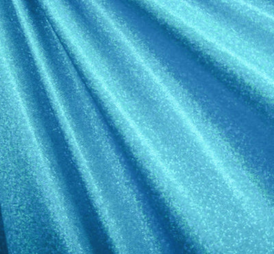 Turquoise Hologram Mini Dots Spandex Fabric