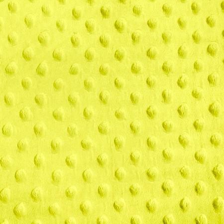 Yellow Minky Dimple Dot Fabric