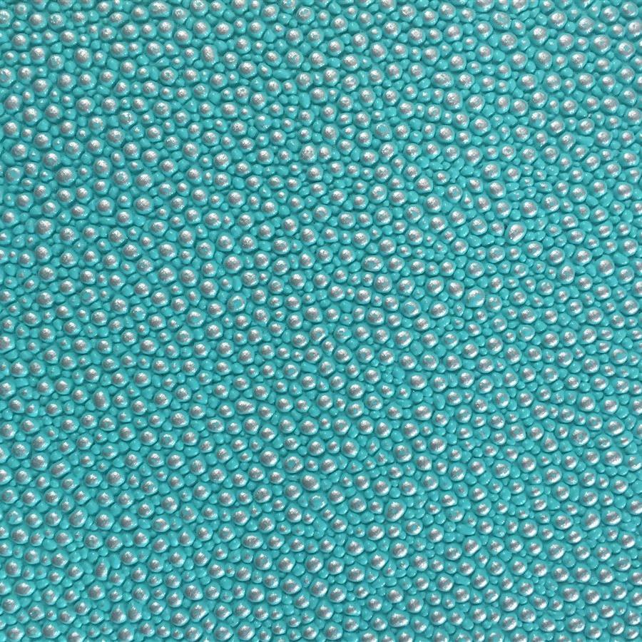 Tiffany Green Silver Grain Reptile Embossed Vinyl Fabric