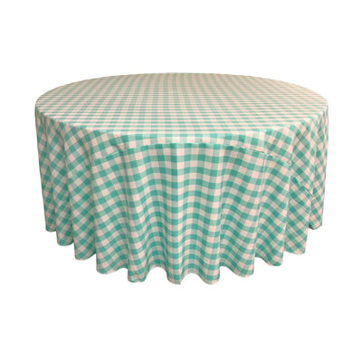 Mint Polyester Checkered Round 108