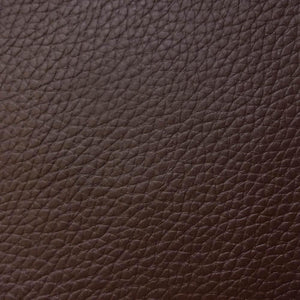Brown 1.0 mm Thickness Textured PVC Faux Leather Vinyl Fabric / 40 Yards Roll