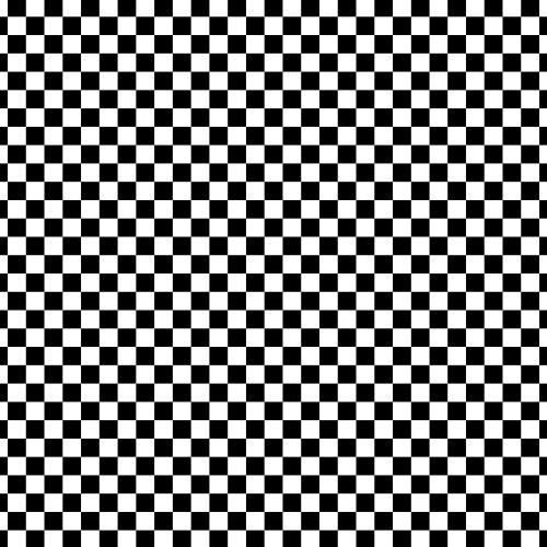 1/2" Half Inch Black Racing Checkered Poly Cotton Fabric